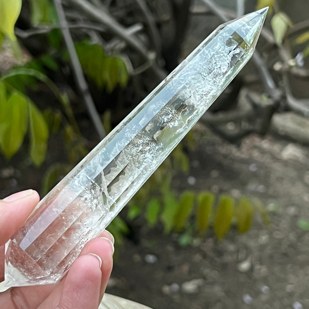 Bagheta cuart vogel, 12 fete, Brazilia model 19, pietre semipretioase - druzy.ro 1 