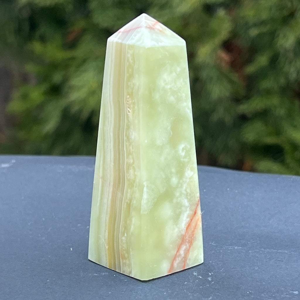 Onix verde obelisc/turn model 3, pietre semipretioase - druzy.ro 3 