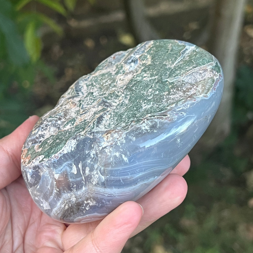 Nodul agat de Botswana, agat river, unicat | Model XL5, pietre semipretioase - druzy.ro 9 