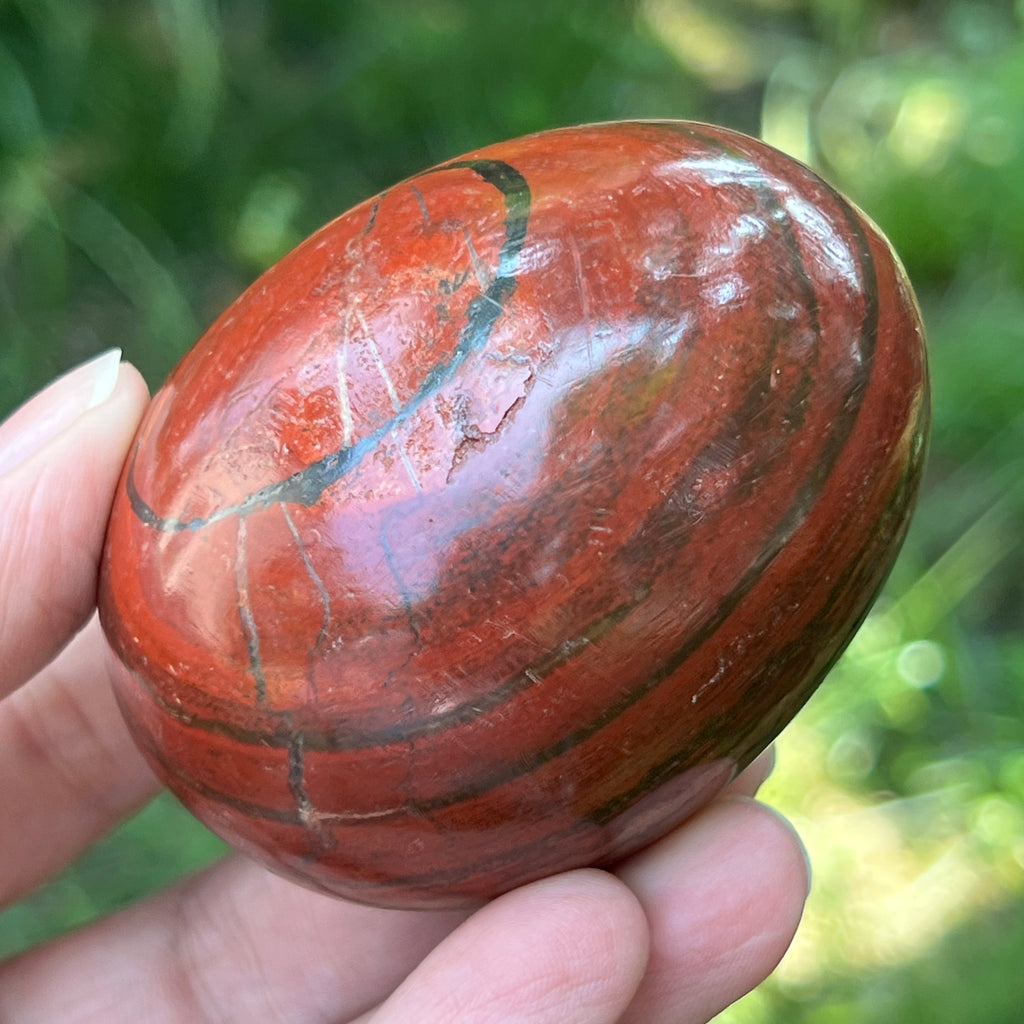 Ou jasp rosu din Zimbabwe model 6, pietre semipretioase - druzy.ro 6 
