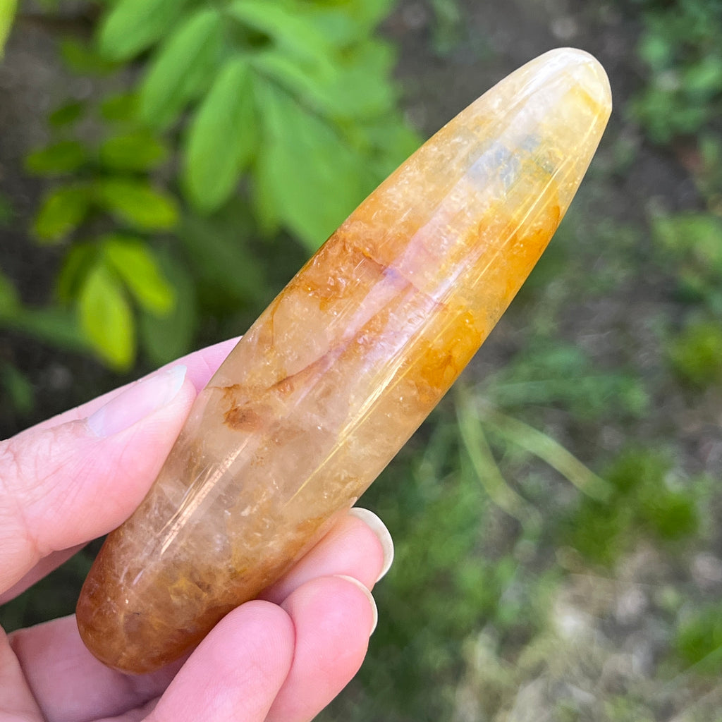 Bagheta golden healer, cuart lamaie model 3, pietre semipretioase - druzy.ro 1 