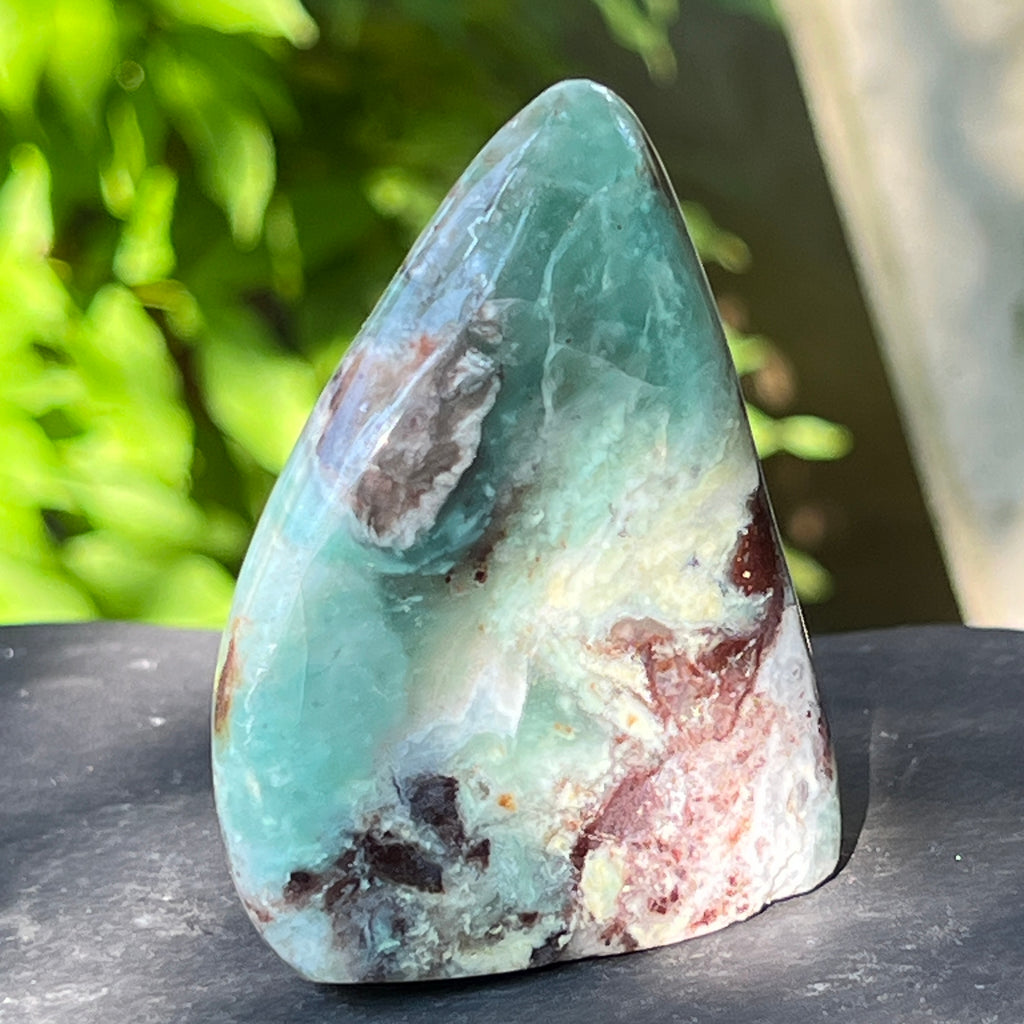 Calcedonie cu crom albastru-verzuie din Zimbabwe -forma libera| Model 3, pietre semipretioase - druzy.ro 3 