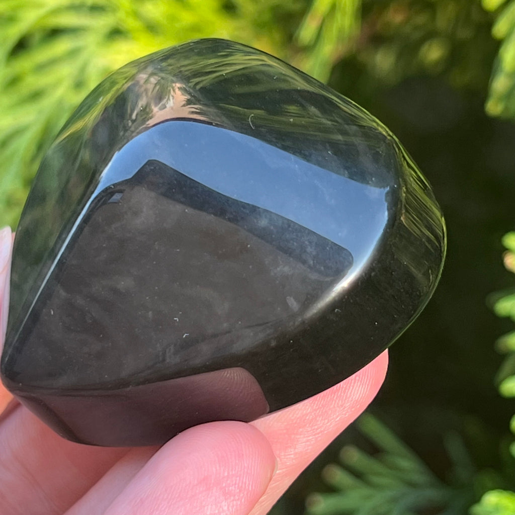 Obsidian curcubeu inima model 4, pietre semipretioase - druzy.ro 5 