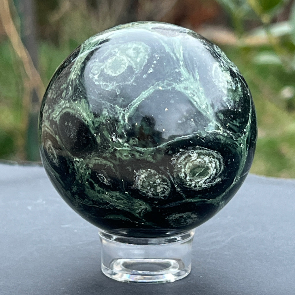 Sfera jasp kambaba Madagascar model 1, pietre semipretioase - druzy.ro 8 