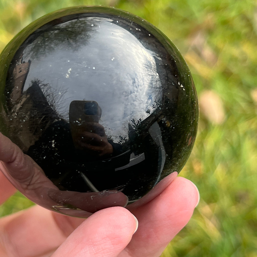 Sfera obsidian model 1, pietre semipretioase - druzy.ro 6 