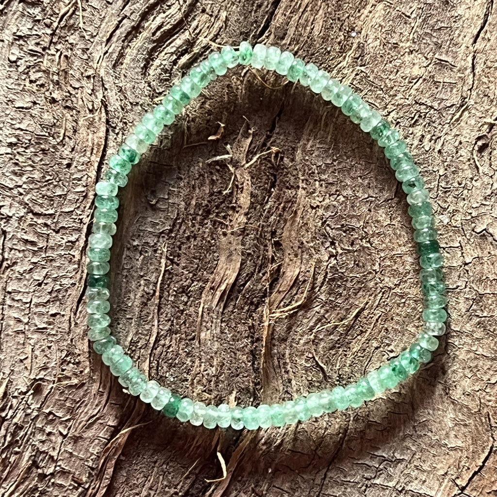 Bratara discuri aventurin verde 3 mm, pietre semipretioase - druzy.ro 2 