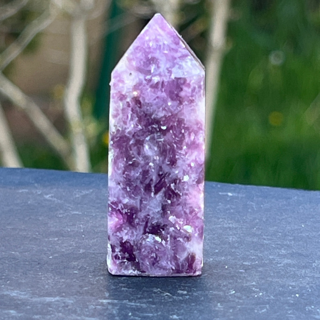 Obelisc lepidolit model 6, pietre semipretioase - druzy.ro 4 