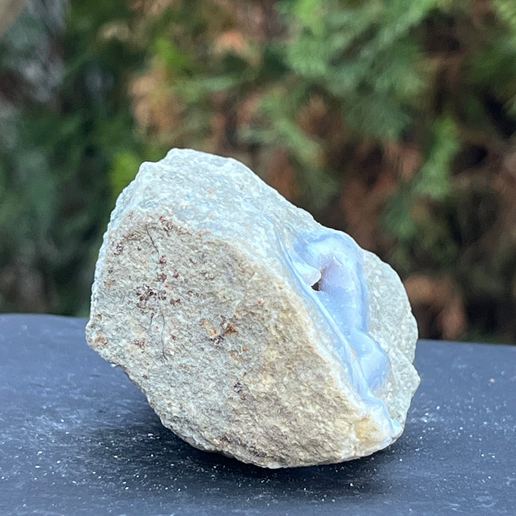 Calcedonie albastra /blue lace/ agat albastru piatra bruta m15, druzy.ro, cristale 6