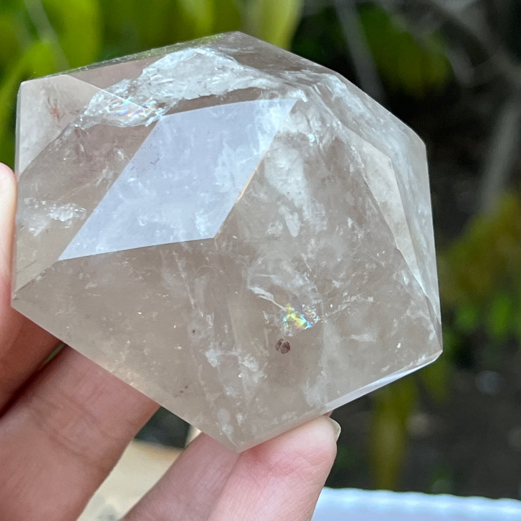 Cuart fumuriu forma diamant m2, pietre semipretioase - druzy.ro 5 