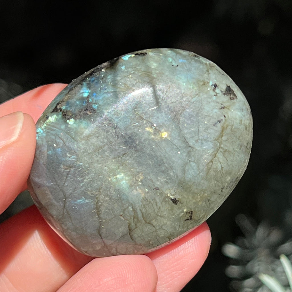 Labradorit palm stone m6, druzy.ro, cristale 2