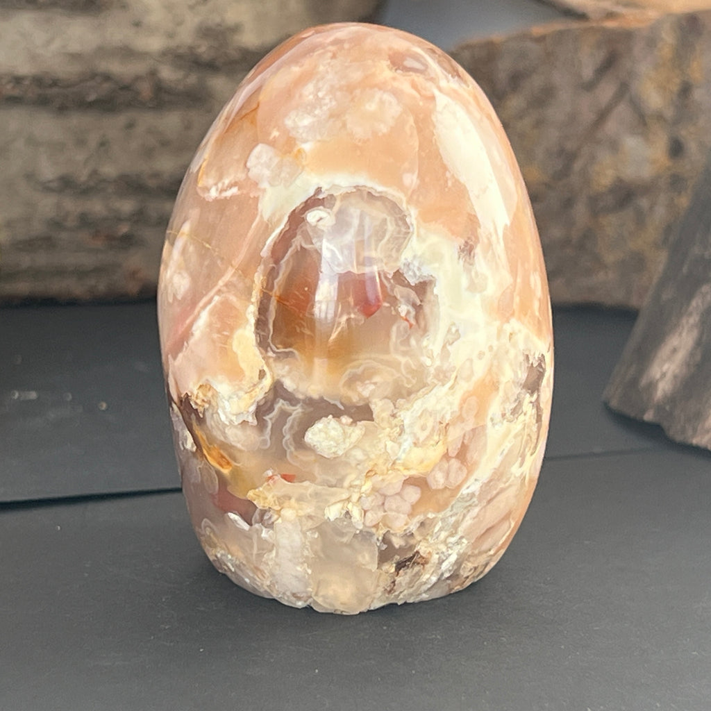 Agat coral floare din Madagascar model 11, pietre semipretioase - druzy.ro 3 