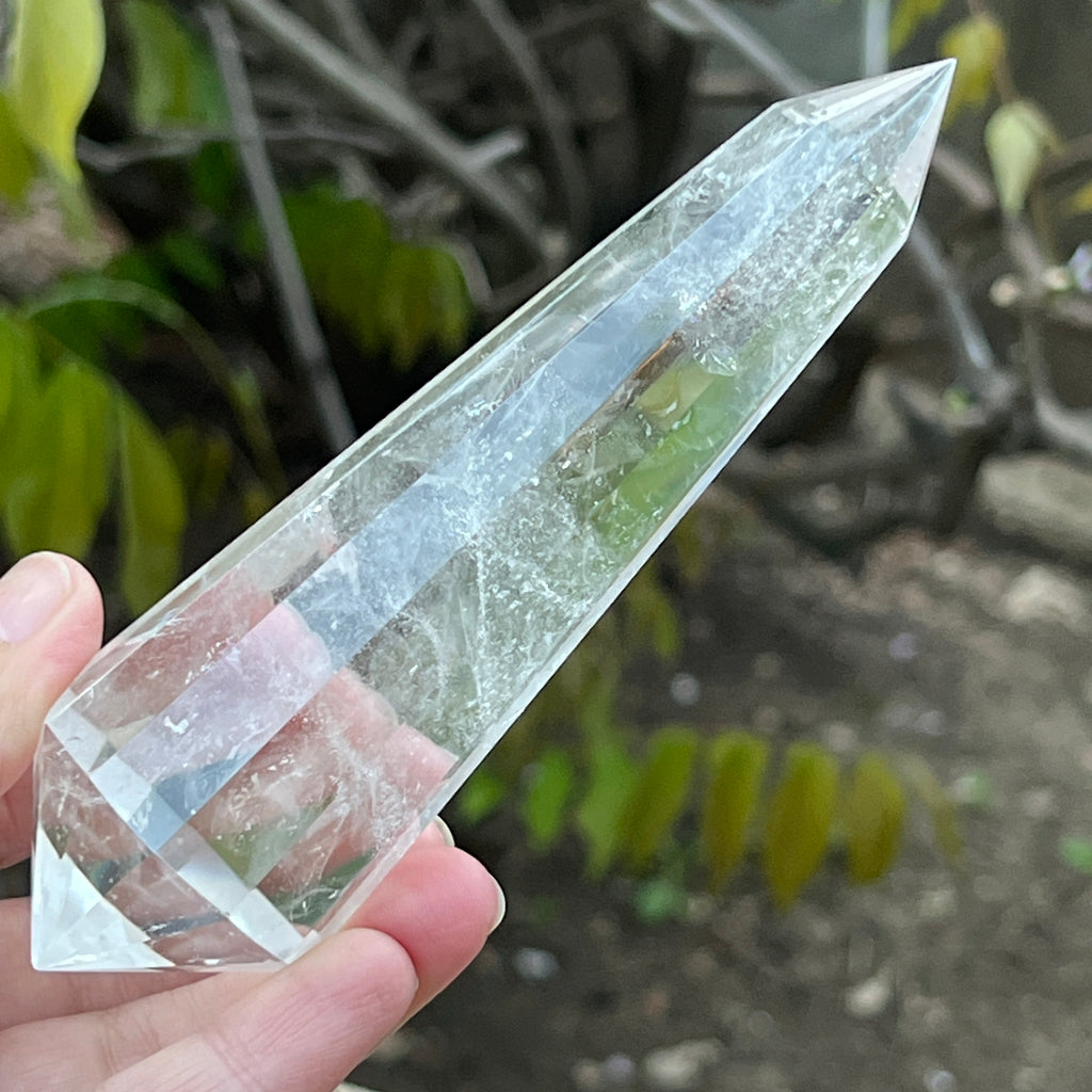 Bagheta cuart vogel, 12 fete, Brazilia model 21, pietre semipretioase - druzy.ro 5 