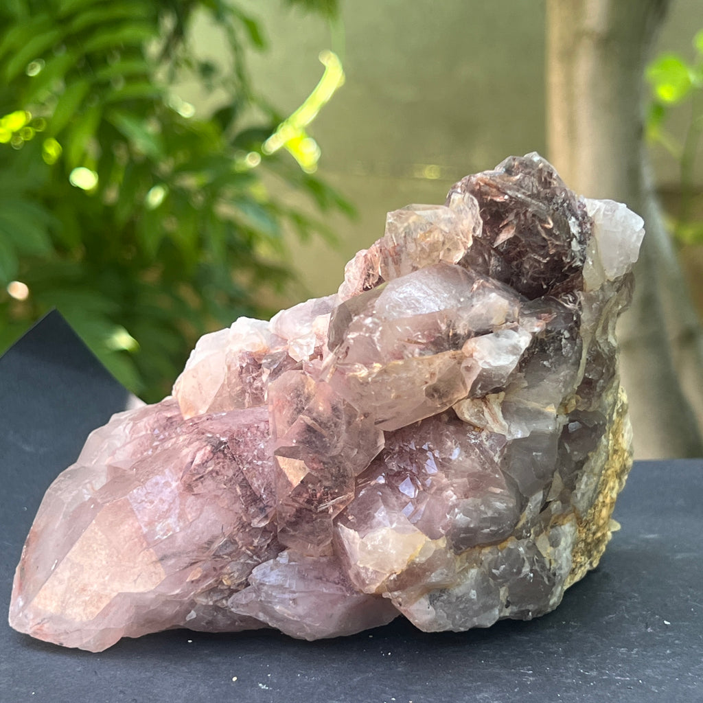 Cluster cuart rosu hematoid | Model L5, pietre semipretioase - druzy.ro 2 