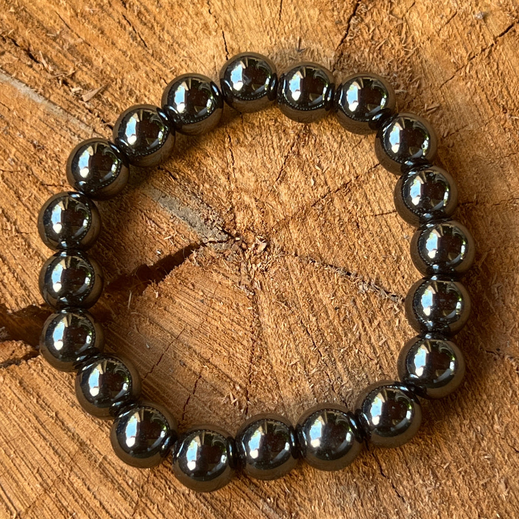 Bratara hematit 10 mm, pietre semipretioase - druzy.ro 1 