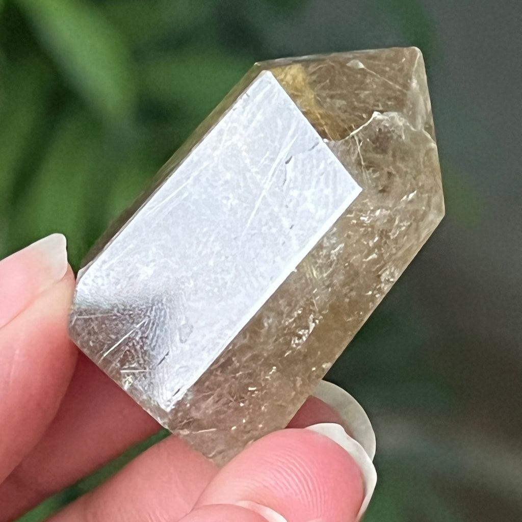 Obelisc cuart rutilat auriu | Model 5, pietre semipretioase - druzy.ro 3 