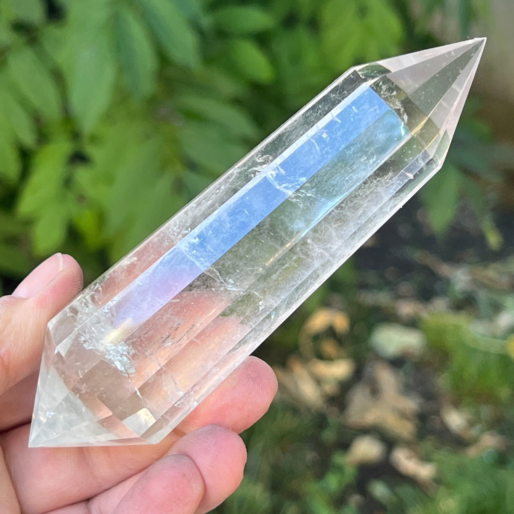 Bagheta cuart vogel, 12 fete, Brazilia model 14, pietre semipretioase - druzy.ro 1 