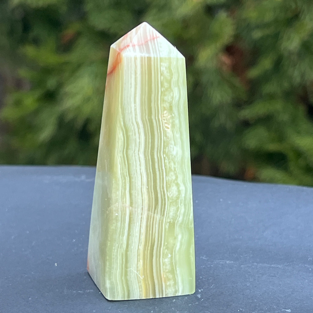 Onix verde obelisc/turn model 3, pietre semipretioase - druzy.ro 6 