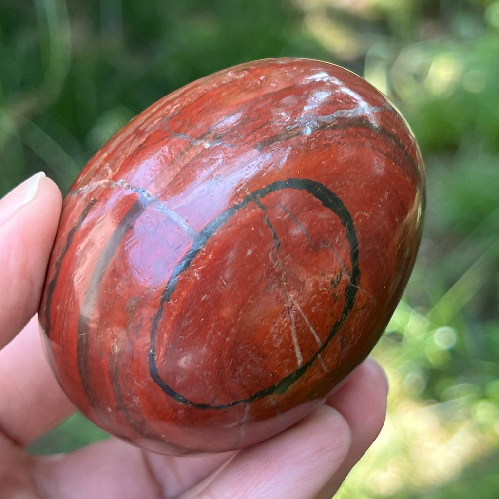 Ou jasp rosu din Zimbabwe model 6, pietre semipretioase - druzy.ro 1 