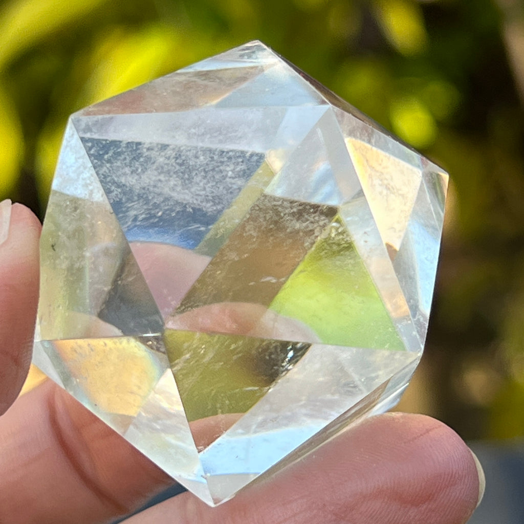 Icosaedru cuart incolor / cristal de stanca m7, pietre semipretioase - druzy.ro 3 