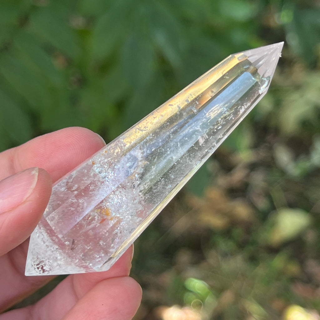 Bagheta cuart vogel, 12 fete, Brazilia model 16, pietre semipretioase - druzy.ro 2 