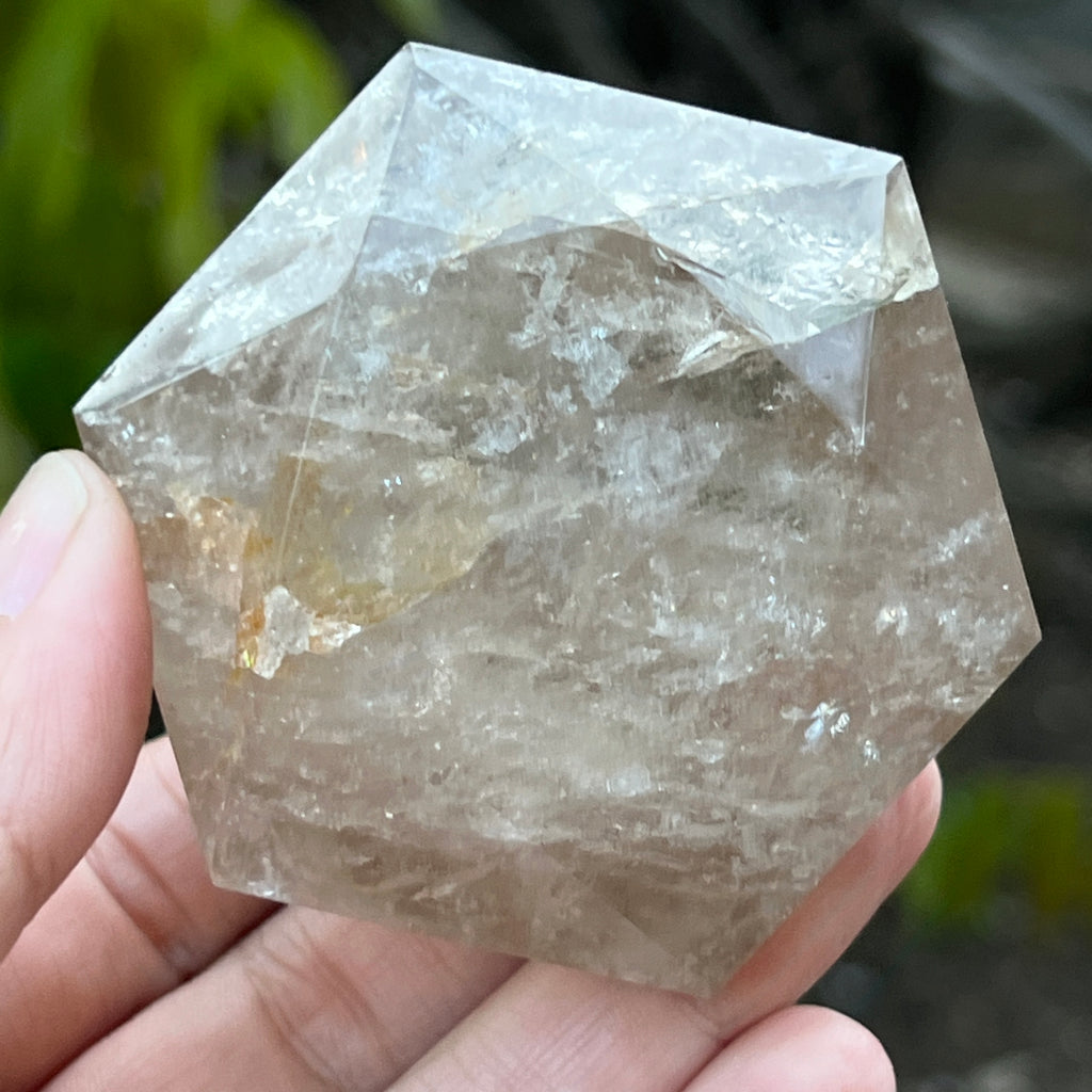 Cuart fumuriu forma diamant model 4, pietre semipretioase - druzy.ro 1 
