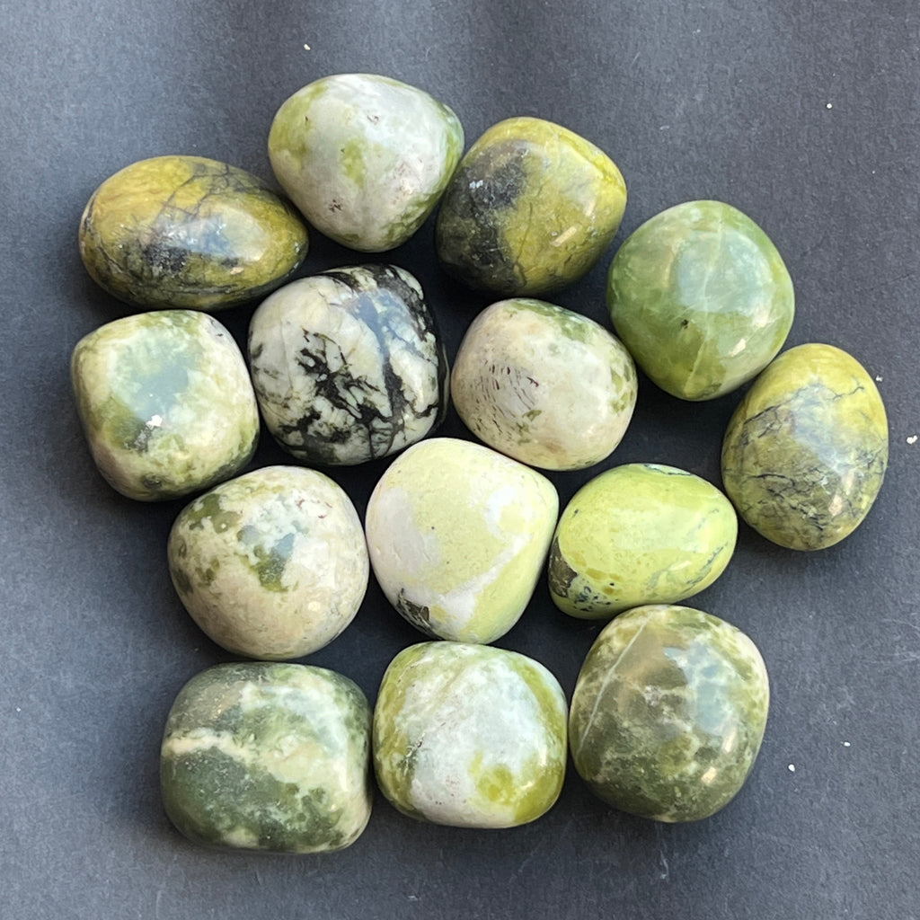 Serpentin piatra rulata mini, pietre semipretioase - druzy.ro 2 