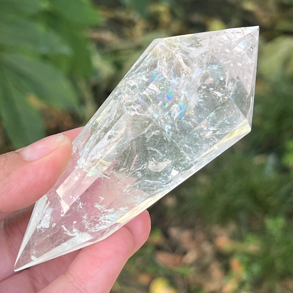 Bagheta cuart vogel, 12 fete, Brazilia model 30, pietre semipretioase - druzy.ro 7 