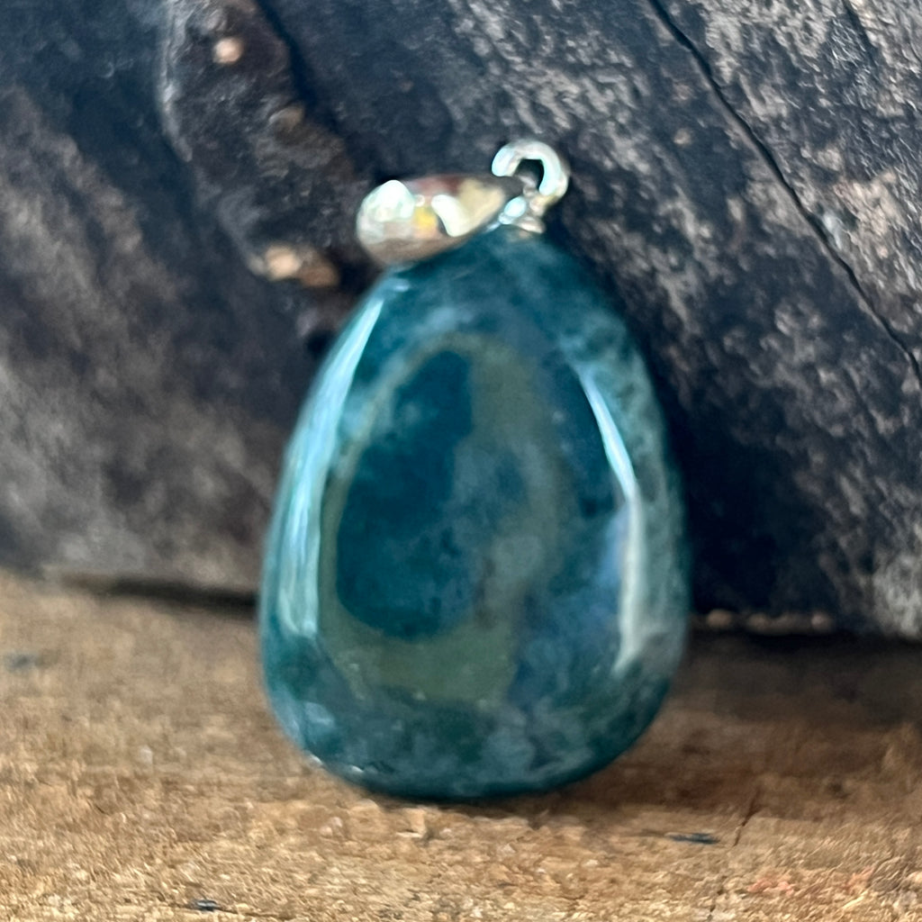 Pandantiv agat muschi moss DROP, pietre semipretioase - druzy.ro 2 