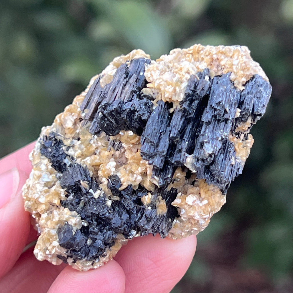 Cluster turmalina neagra cu vermiculita din Erongo m19, pietre semipretioase - druzy.ro 2 