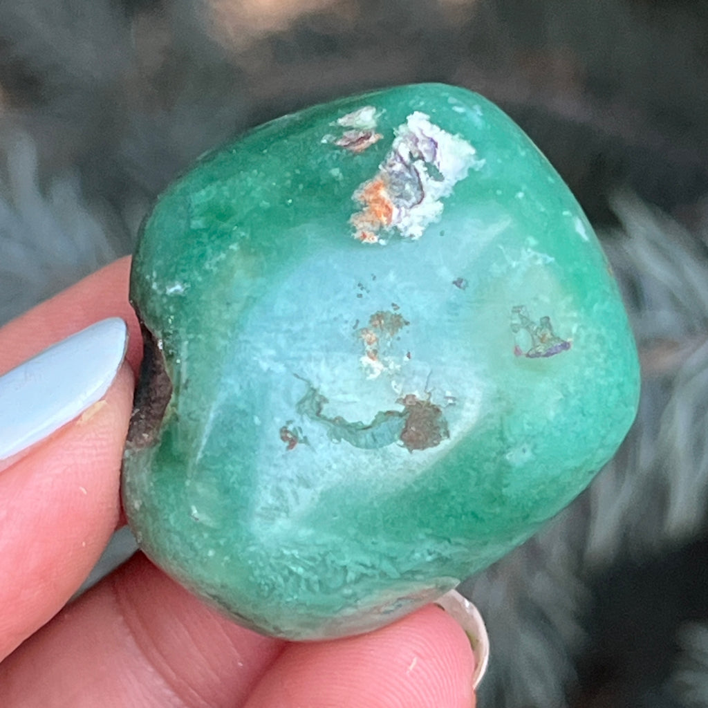 Crisopraz smarald palmstone model 11 din Zimbabwe, pietre semipretioase - druzy.ro 3 