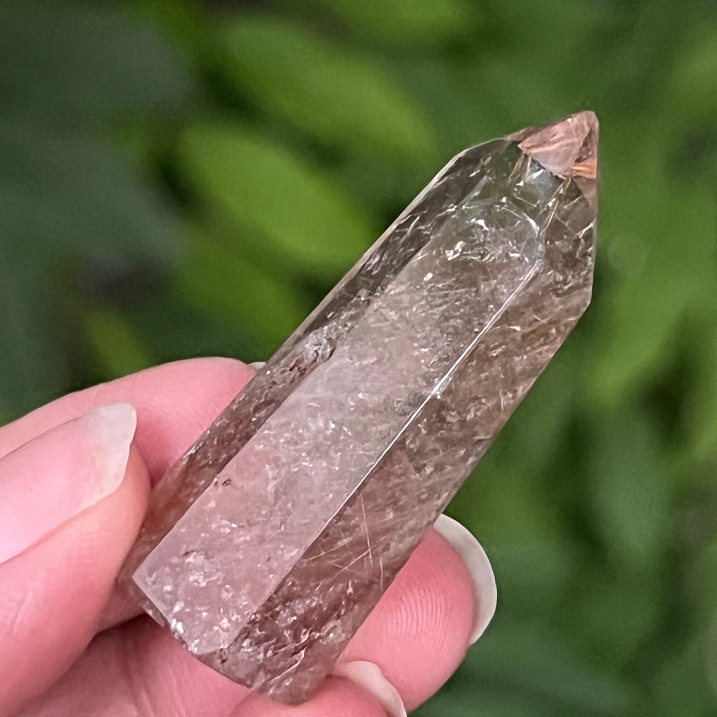 Obelisc cuart rutilat auriu | Model 11, pietre semipretioase - druzy.ro 4 