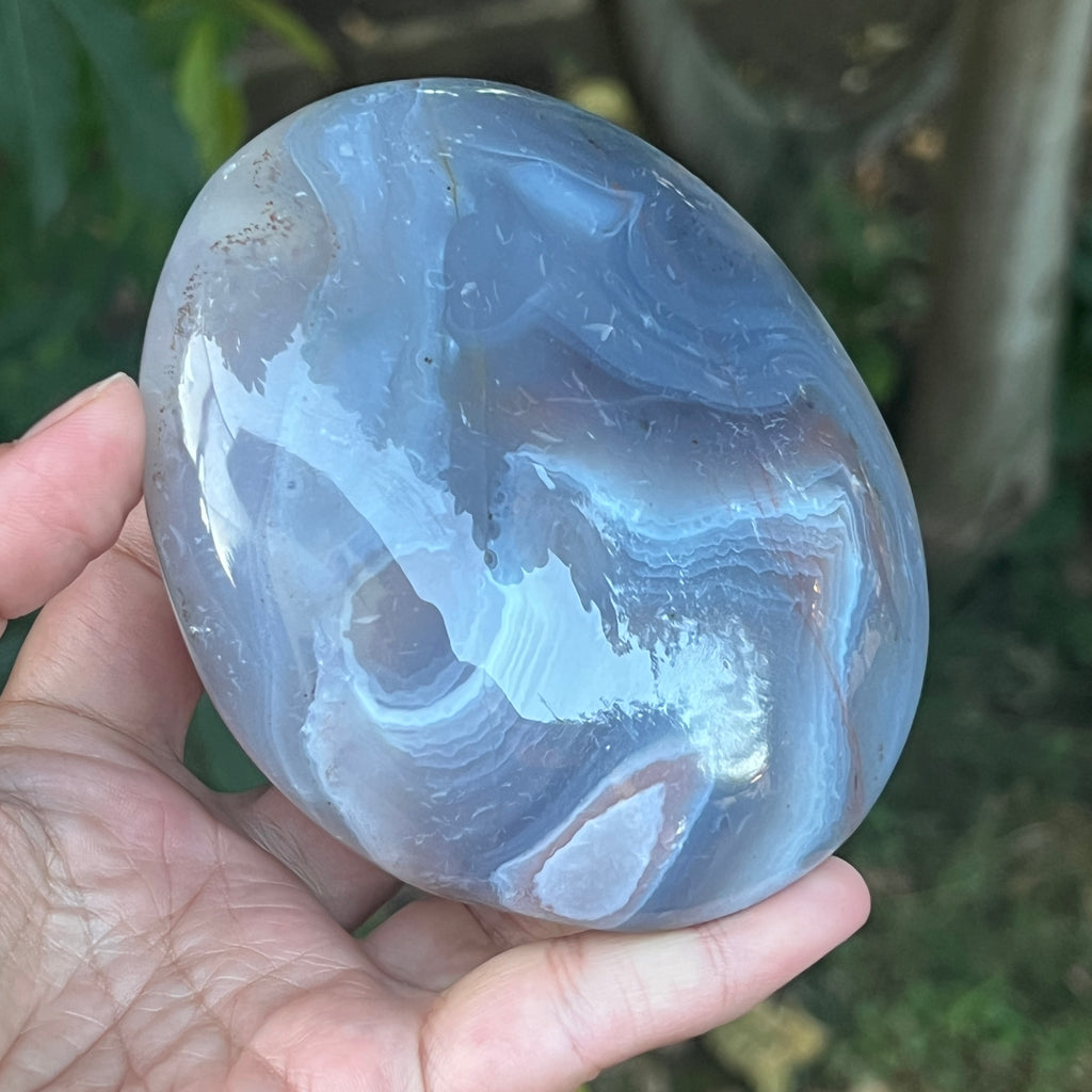 Nodul agat de Botswana, agat river, unicat | Model XL5, pietre semipretioase - druzy.ro 5 