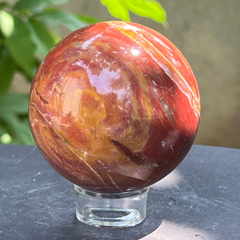 Sfera lemn pietrificat | Model 3, pietre semipretioase - druzy.ro 1 