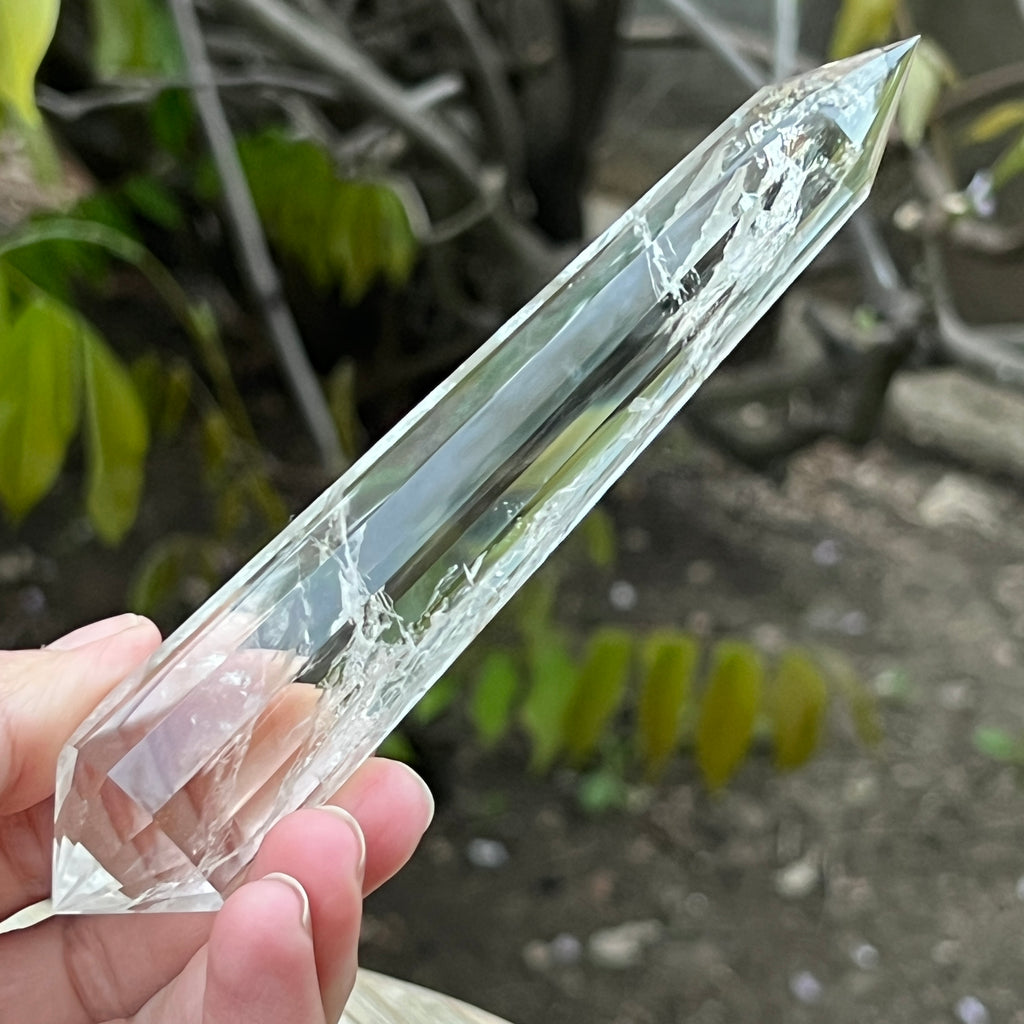 Bagheta cuart vogel, 12 fete, Brazilia model 19, pietre semipretioase - druzy.ro 4 