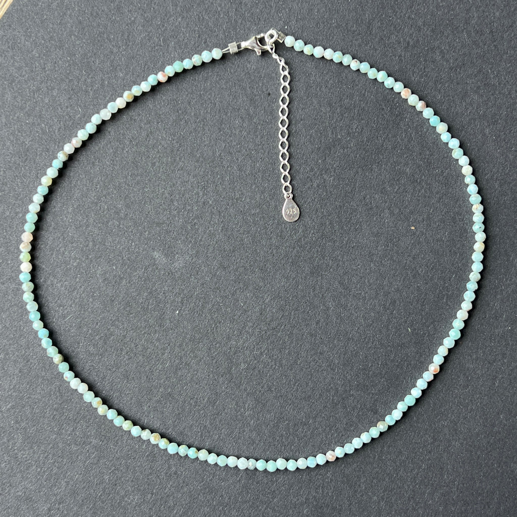 Colier larimar Maris #46, pietre semipretioase - druzy.ro 4 