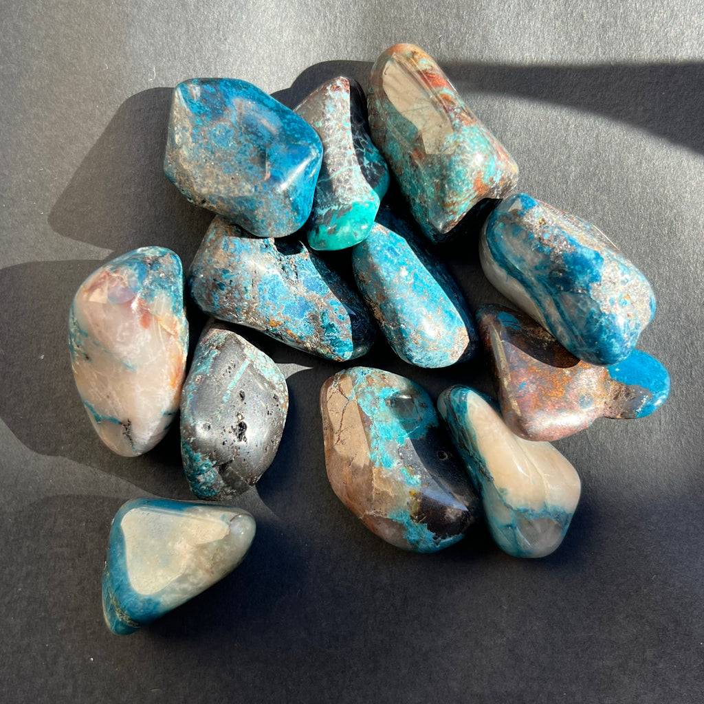 Shattuckite piatra rulata, pietre semipretioase - druzy.ro 4 