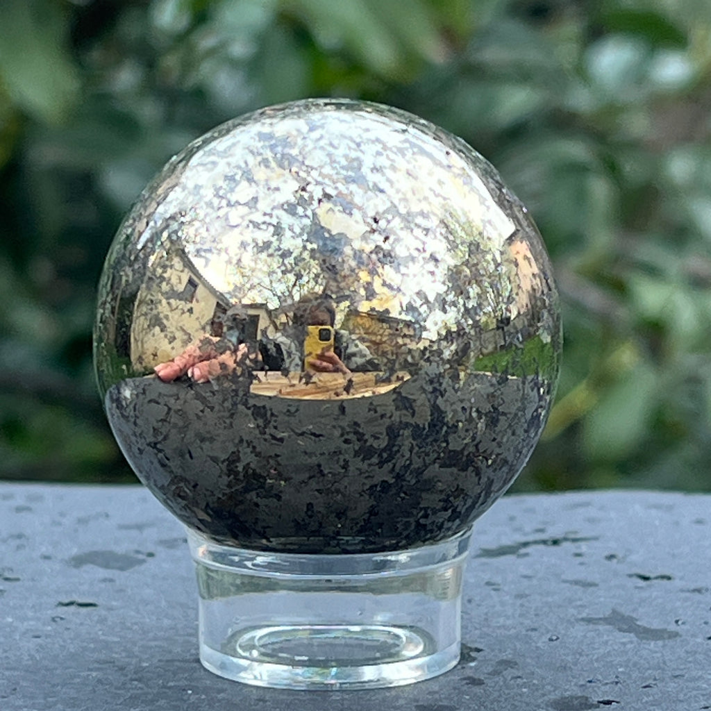 Sfera pirita model 2, pietre semipretioase - druzy.ro 2 