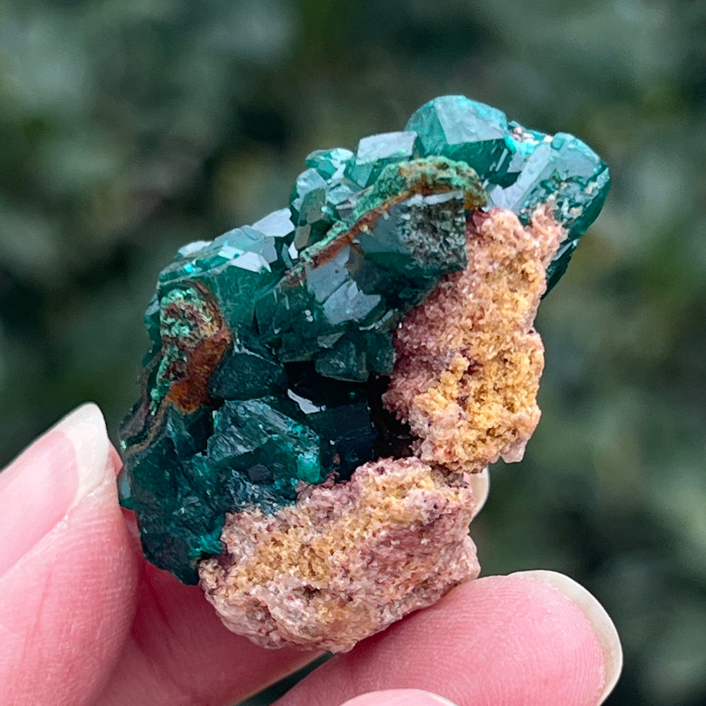 Dioptaz cluster din Congo model 15, pietre semipretioase - druzy.ro 3 