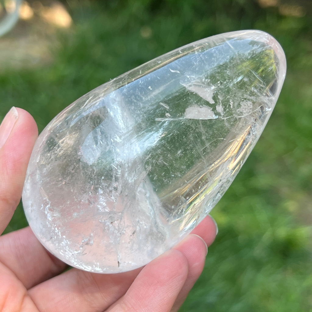 Ou din cuart de stanca/cristal incolor m1, pietre semipretioase - druzy.ro 1 