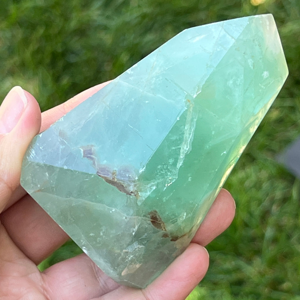 Varf/ generator fluorit model Azur6, pietre semipretioase - druzy.ro 5 