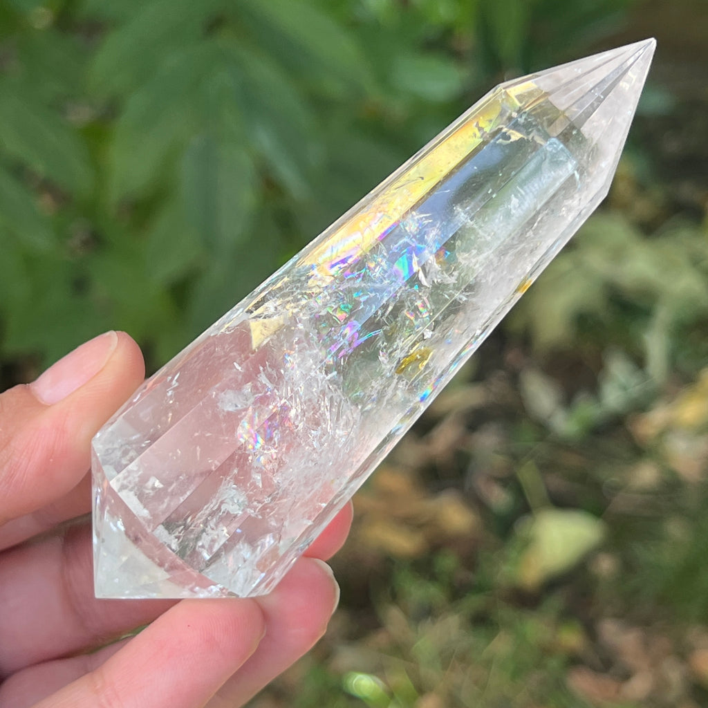 Bagheta cuart vogel, 12 fete, Brazilia model 23, pietre semipretioase - druzy.ro 5 