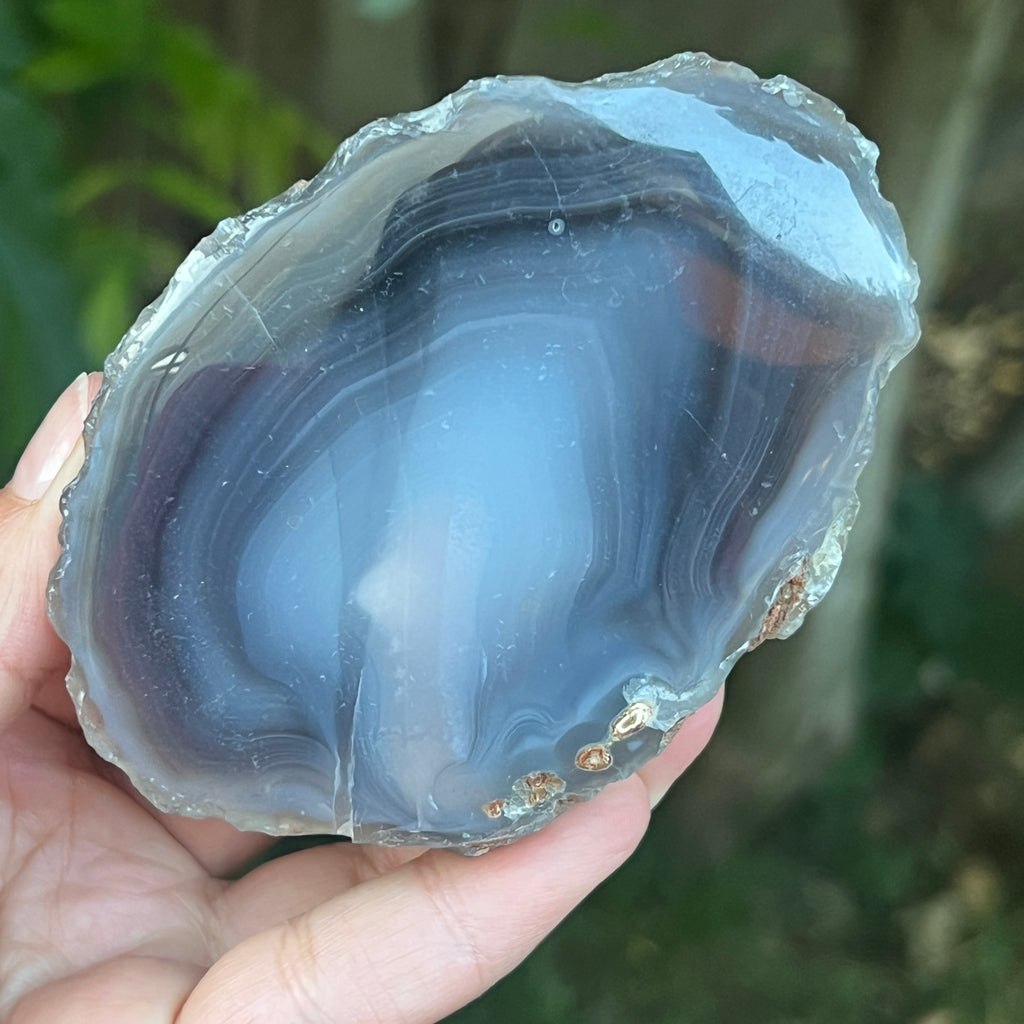 Nodul agat de Botswana, agat river, unicat | Model XL2, pietre semipretioase - druzy.ro 1 