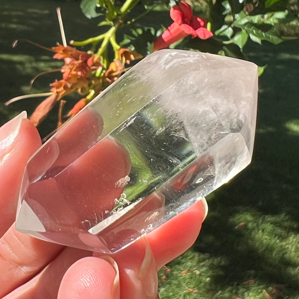 Dublu varf cristal de stanca/cuart incolor model mini11, pietre semipretioase - druzy.ro 1