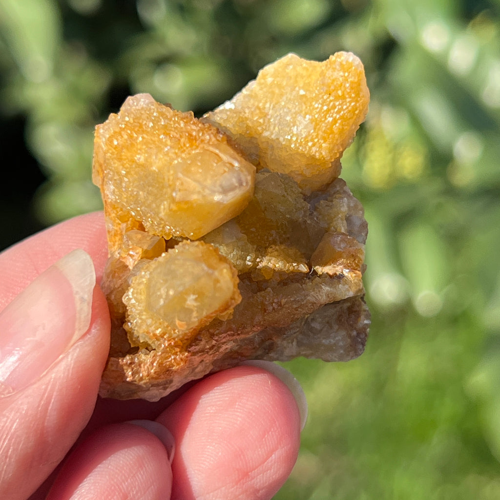 Cluster lemonit / cuart spirit solar Africa de Sud model 3, pietre semipretioase - druzy.ro 3 
