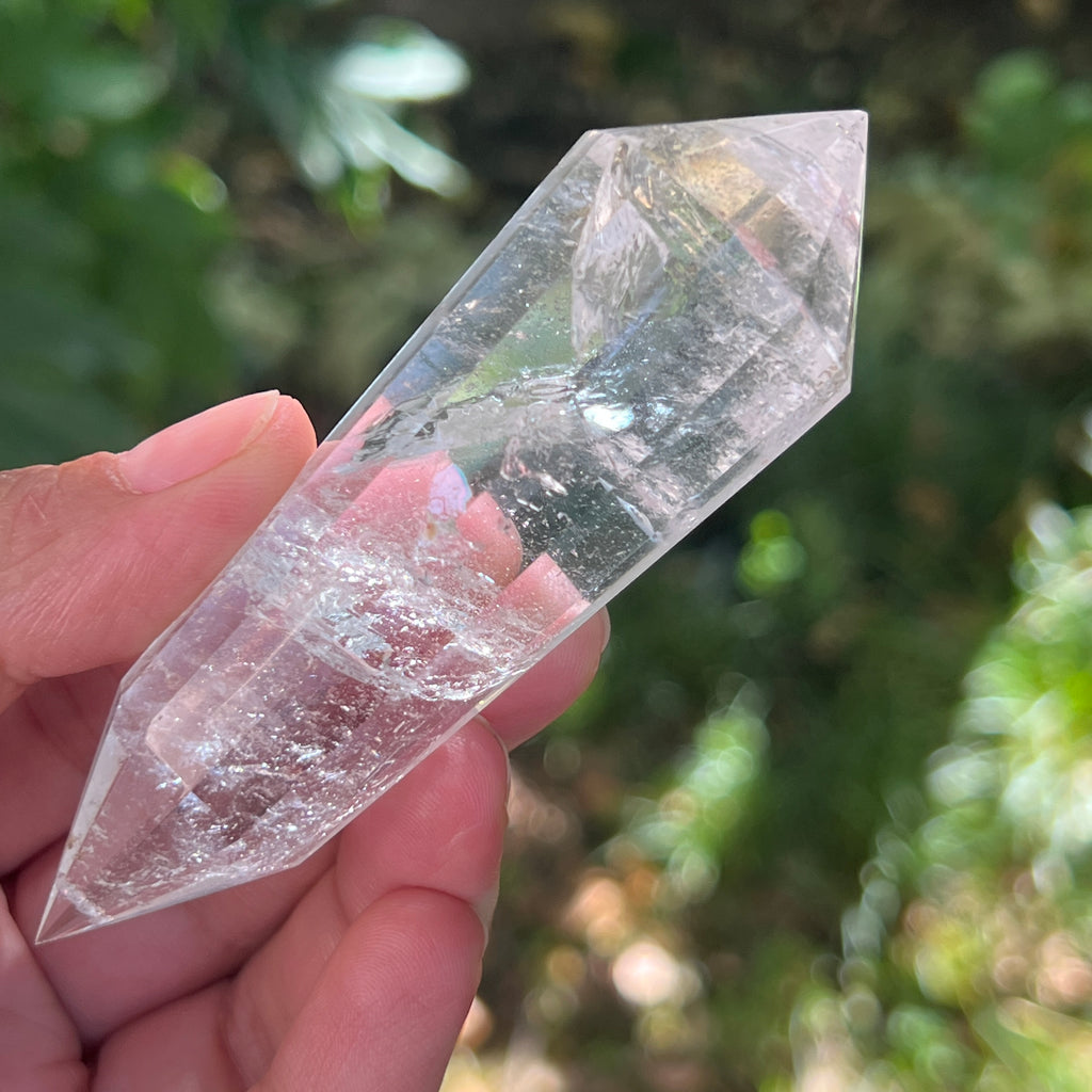 Bagheta cuart vogel, 12 fete, Brazilia model 15, pietre semipretioase - druzy.ro 2 