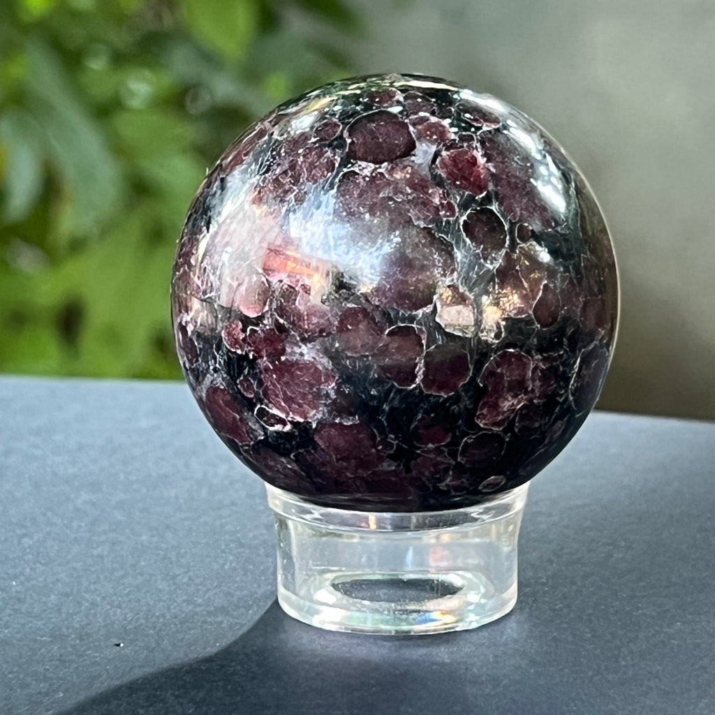 Sfera turmalina neagra cu granat model 4, pietre semipretioase - druzy.ro 3 