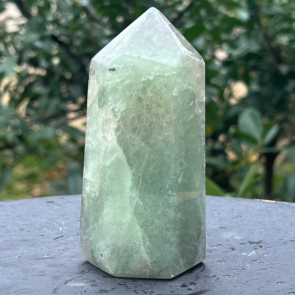 Obelisc fluorit verde model 22, pietre semipretioase - druzy.ro 5 