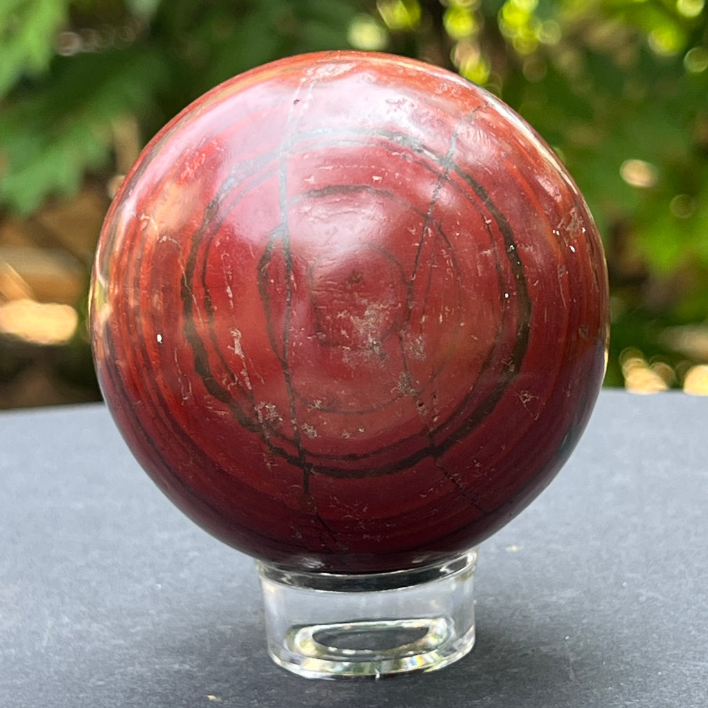 Sfera jasp rosu din Zimbabwe m4, pietre semipretioase - druzy.ro 2 