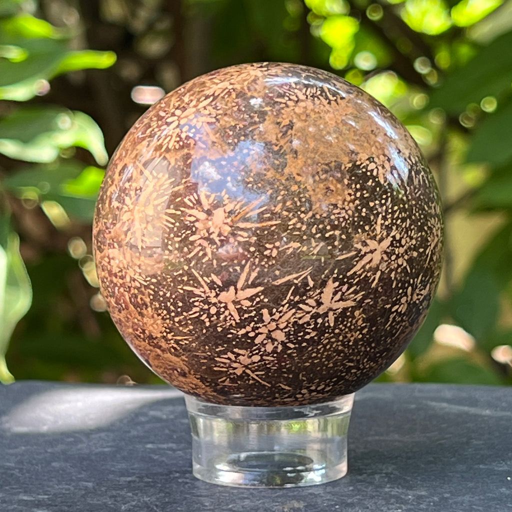Sfera Starburst jasp | Model 5, pietre semipretioase - druzy.ro 6 