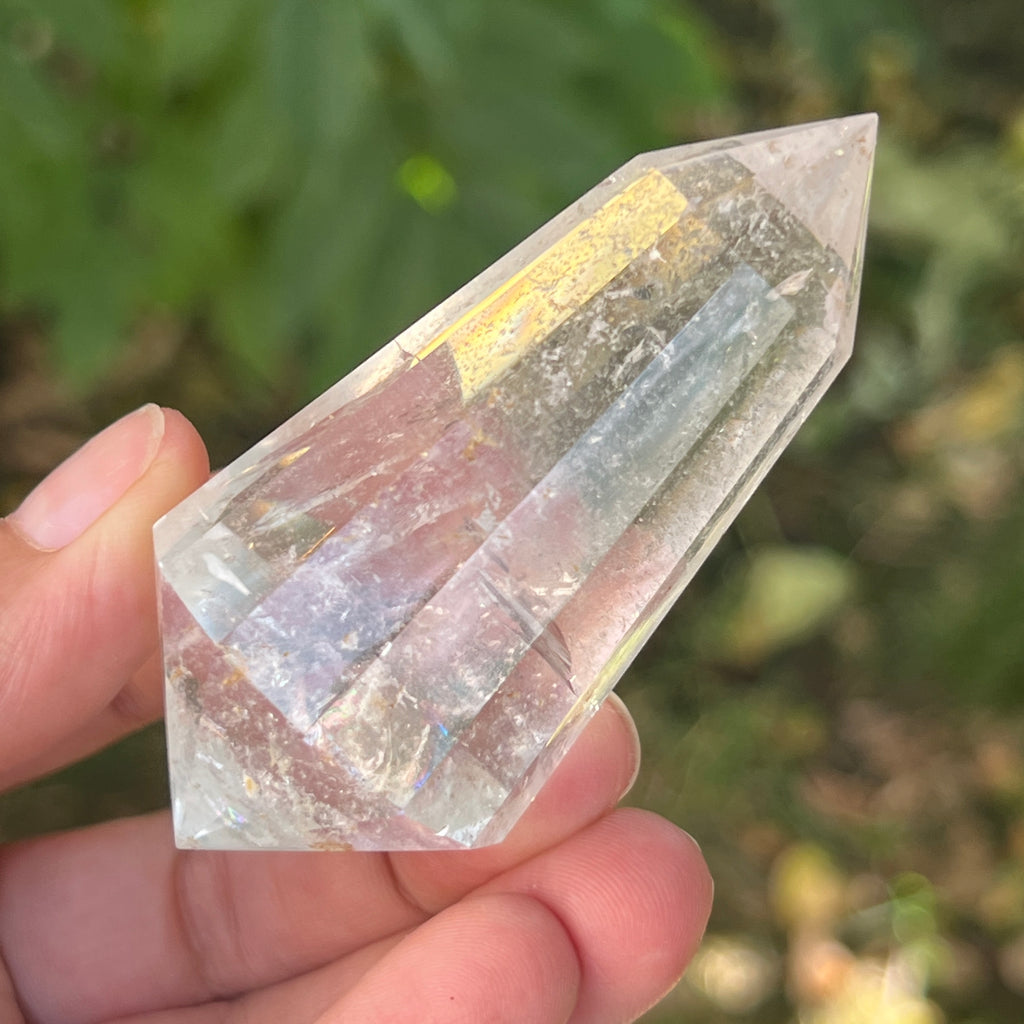 Bagheta cuart vogel, 12 fete, Brazilia model 27, pietre semipretioase - druzy.ro 2 